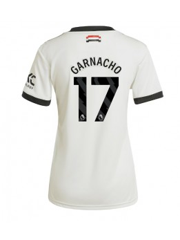 Billige Manchester United Alejandro Garnacho #17 Tredjedrakt Dame 2024-25 Kortermet